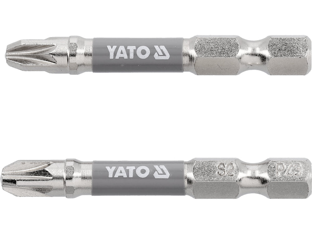 BITI 1/4 50MM PZ3, 2 BUC, NI Yato YT - 78025 - 6.3 mm, 50 mm Yato - scule electrice si unelte profesionale - BricoMart