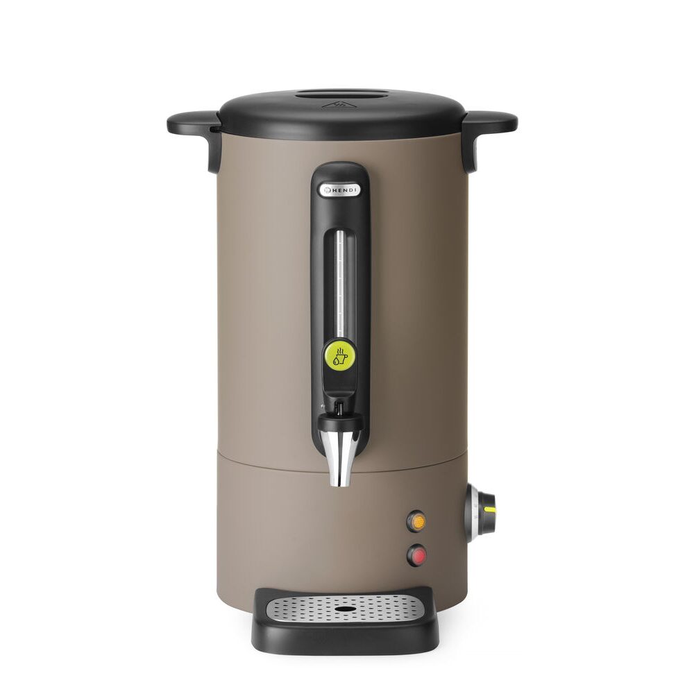 Boiler pentru bauturi calde Taupe mat 9 l, HENDI Uniq, Design de Bronwasser, 220-240V/950W, 307x330x(H)450mm