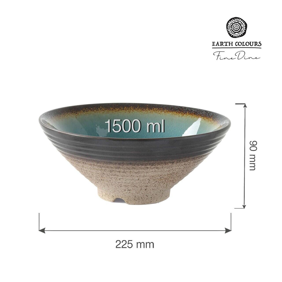 Bol Conic Fine Dine, Lazur ø225x(H)90 mm