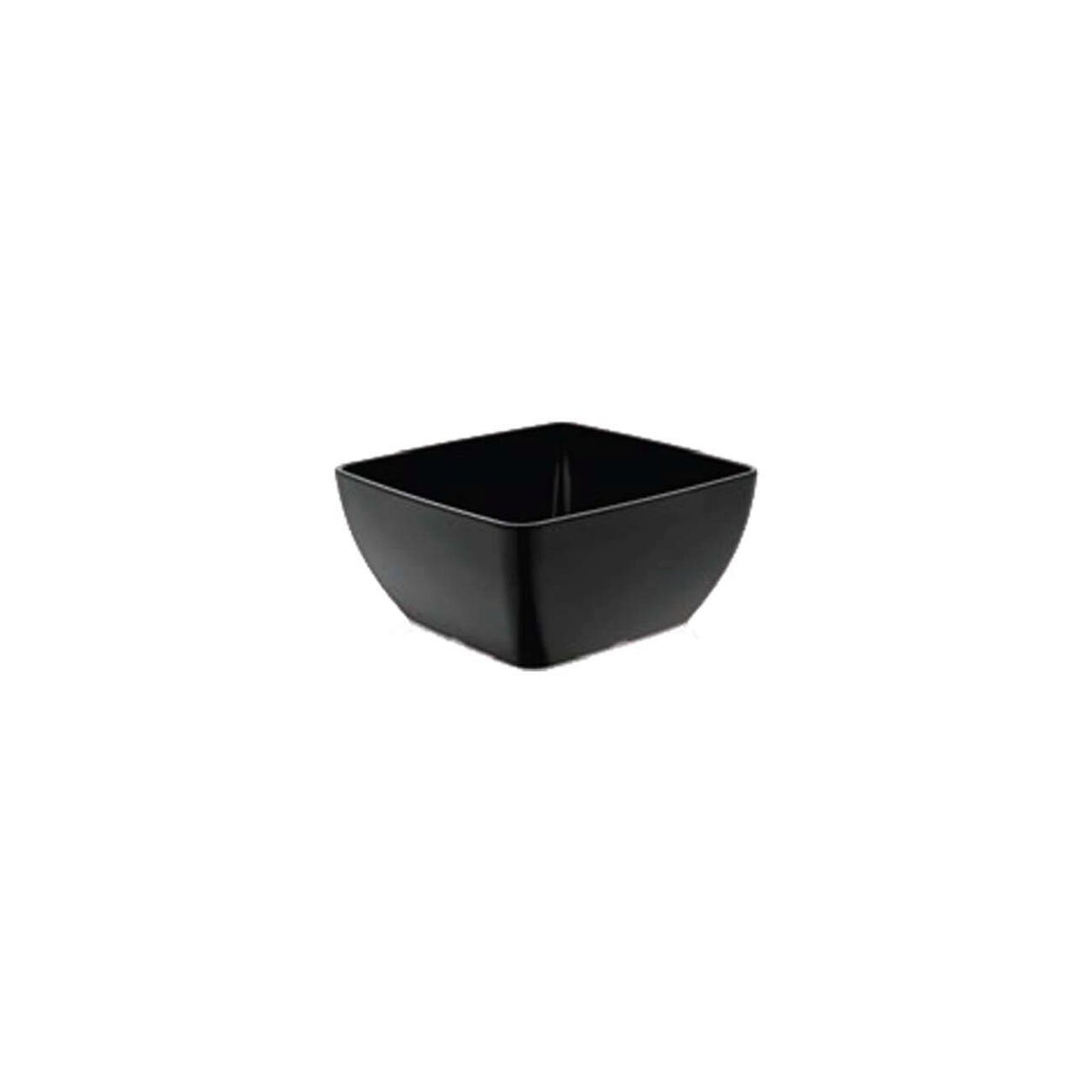 Bol pătrat din melamină, negru, 250x250x(h)120mm Fine Dine