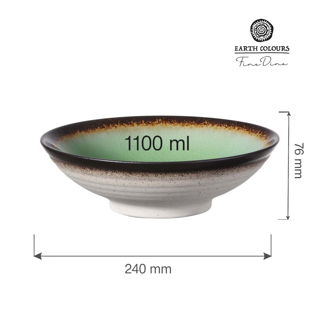 Bol rotund pentru ramen sau salată Beryl, 240 mm Fine Dine