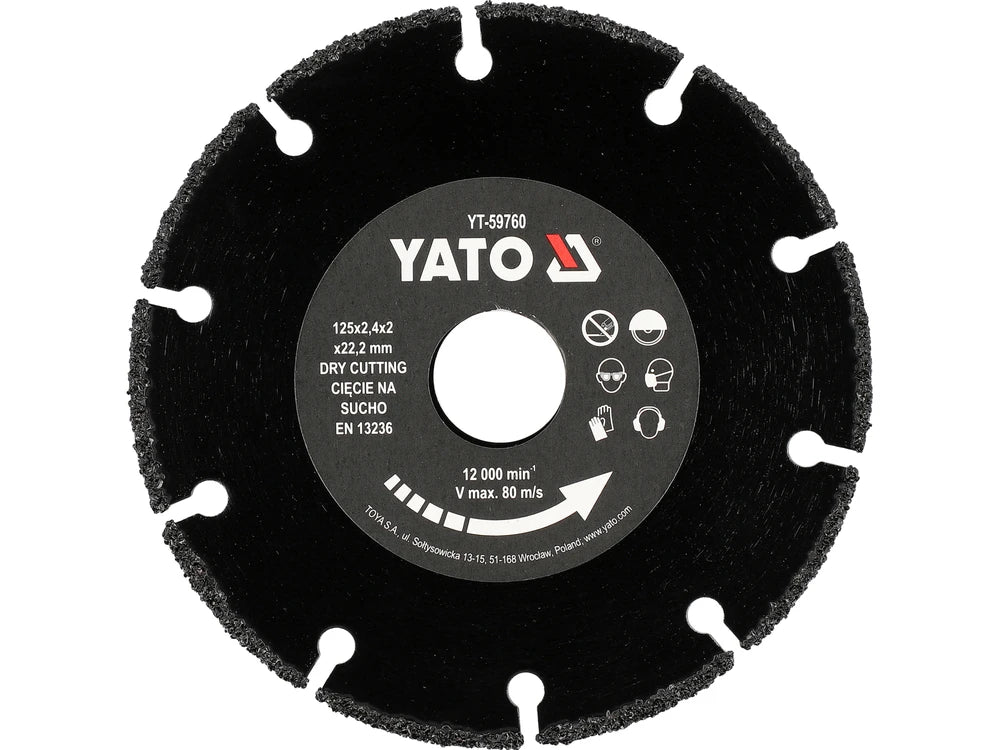 Fakorong 125 mm-es Yato YT-59760