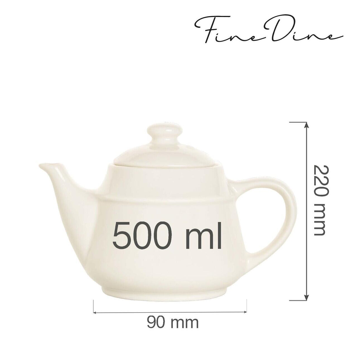 Ceainic Fine Dine, Crema 500 ml