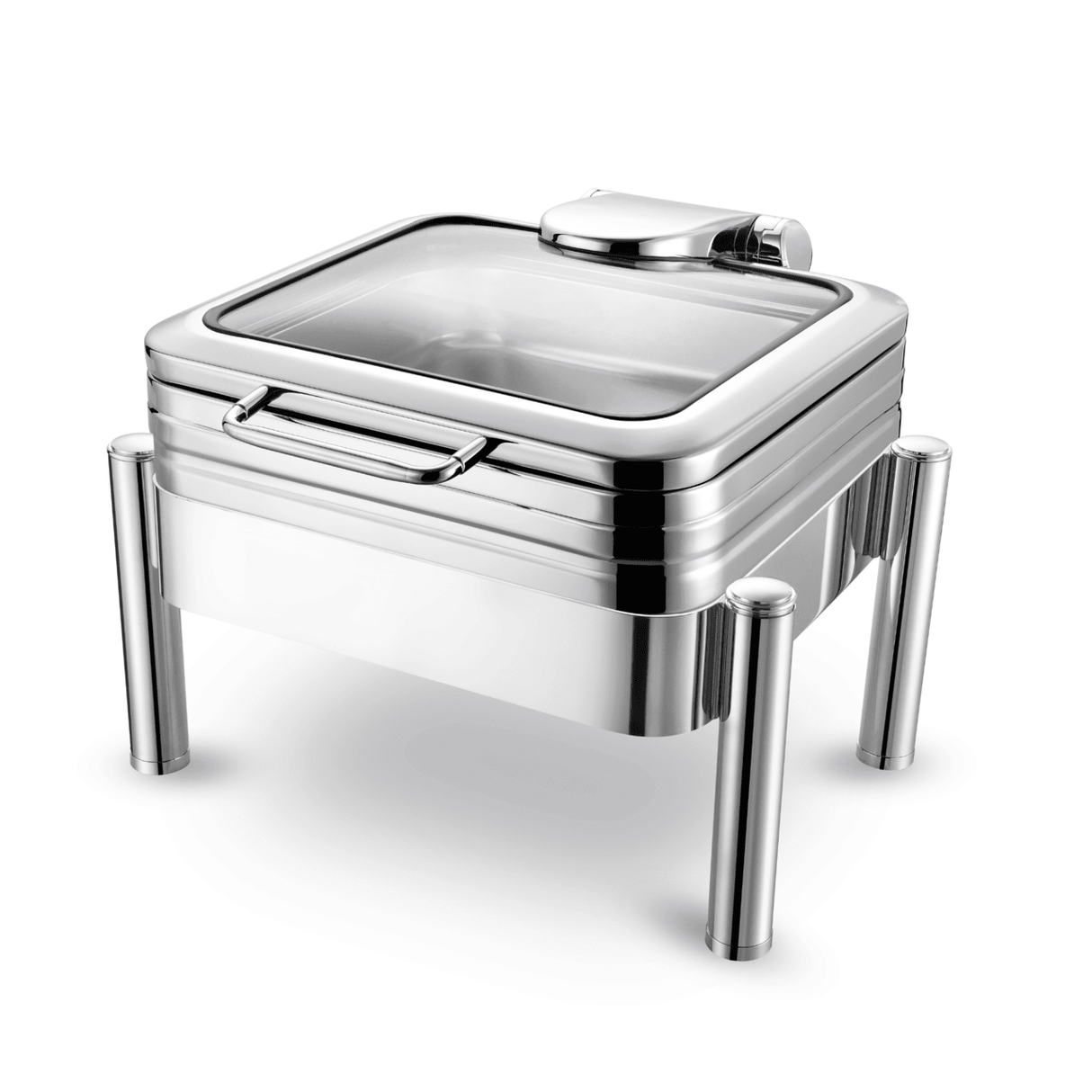 Chafing dish De Luxe eco gn 2/3 cu un capac de sticlă Fine Dine