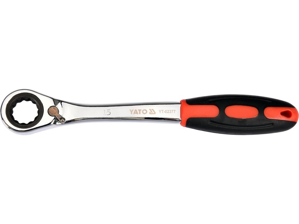 CHEIE CU CLICHET 15MM Yato YT - 02377 - Chei inelare cu clichet, ergonomic, rezistent, CrV Yato - scule electrice si unelte profesionale - BricoMart
