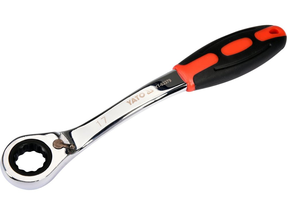 CHEIE CU CLICHET 17MM Yato YT - 02379 - Chei inelare cu clichet, ergonomic, rezistent, CrV Yato - scule electrice si unelte profesionale - BricoMart