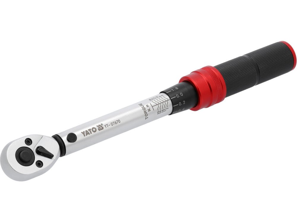 Cheie dinamometrica 1/4" Yato YT - 07670 5 - 25Nm, 72 dinti, lungime 230 - 240mm YATO - scule electrice si unelte profesionale - BricoMart