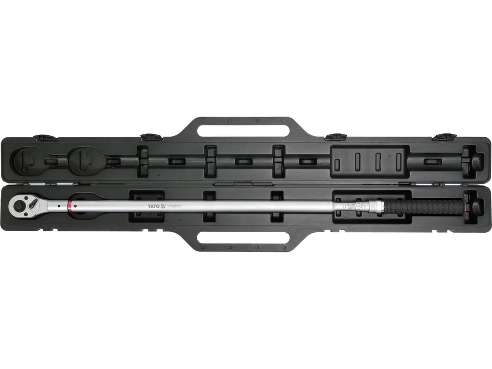 CHEIE DINAMOMETRICA 3/4'', 150 - 800NM Yato YT - 07711 - Cheie dinamometrica mecanica, 800 Nm, 1170 mm, CRV Yato - scule electrice si unelte profesionale - BricoMart