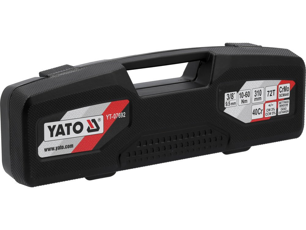 CHEIE DINAMOMETRICĂ DE PRECIZIE 3/8'' 10 - 60NM YATO YT - 07692 YATO - scule electrice si unelte profesionale - BricoMart