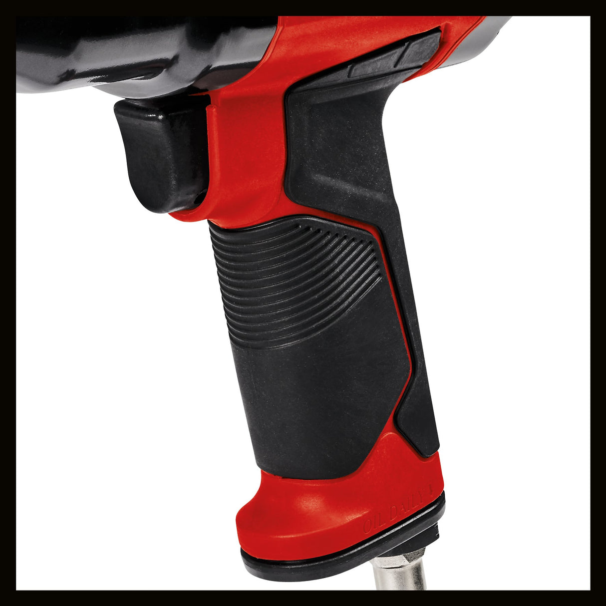 Cheie pneumatica cu impact Einhell TC - PW 340, cuplu maxim 340 Nm, rotatie stanga/dreapta, maner cauciucat, incl. 8 chei tubulare pentru burghiu, recipient de ulei gol, niplu de conectare Einhell - scule electrice si unelte profesionale - BricoMart