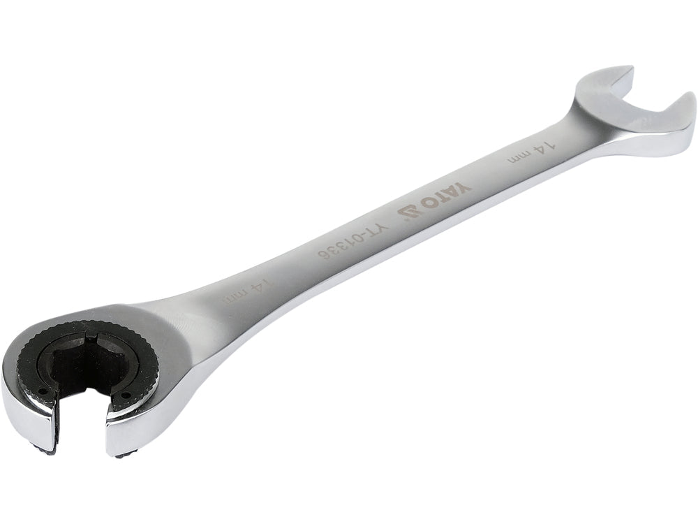 Cheie semideschisa cu clichet YATO YT-01336, 14 mm - imagine 4