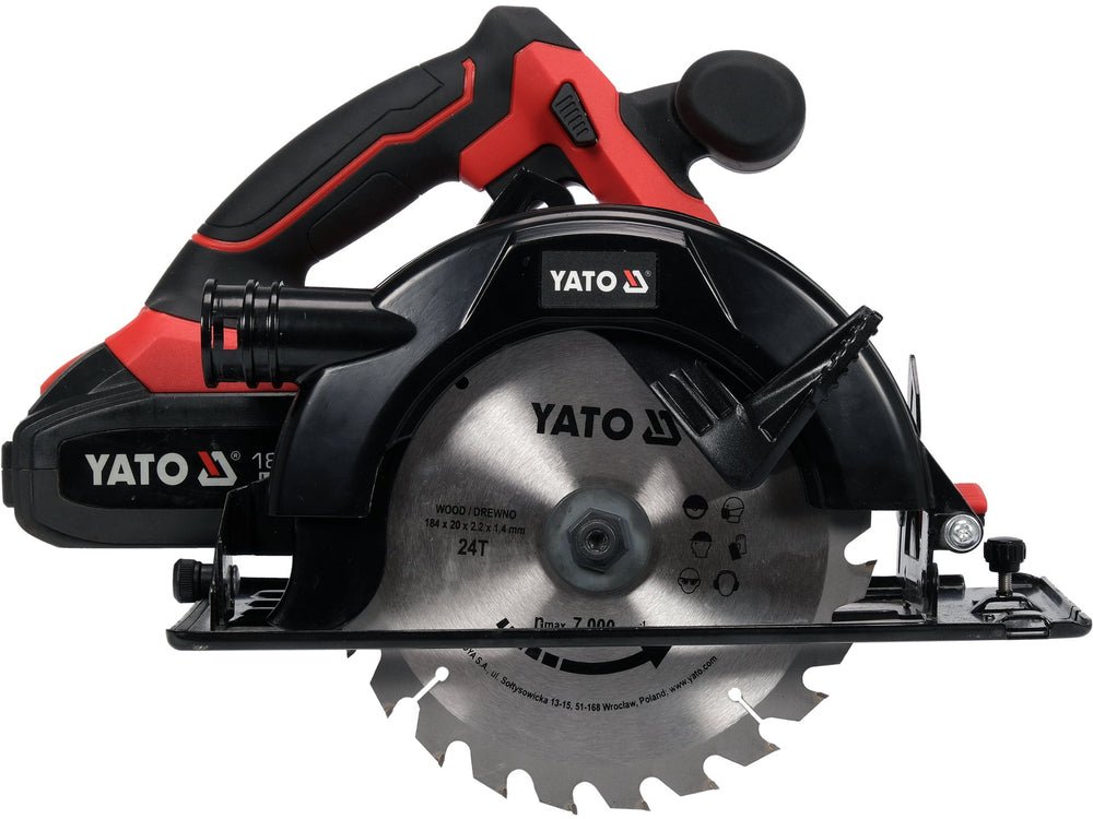 CIRCULAR DE MANA 185MM, 18V, 1X3AH Yato YT - 82808 - 18 V, 184 mm, 3,0 Ah, 20mm Yato - scule electrice si unelte profesionale - BricoMart