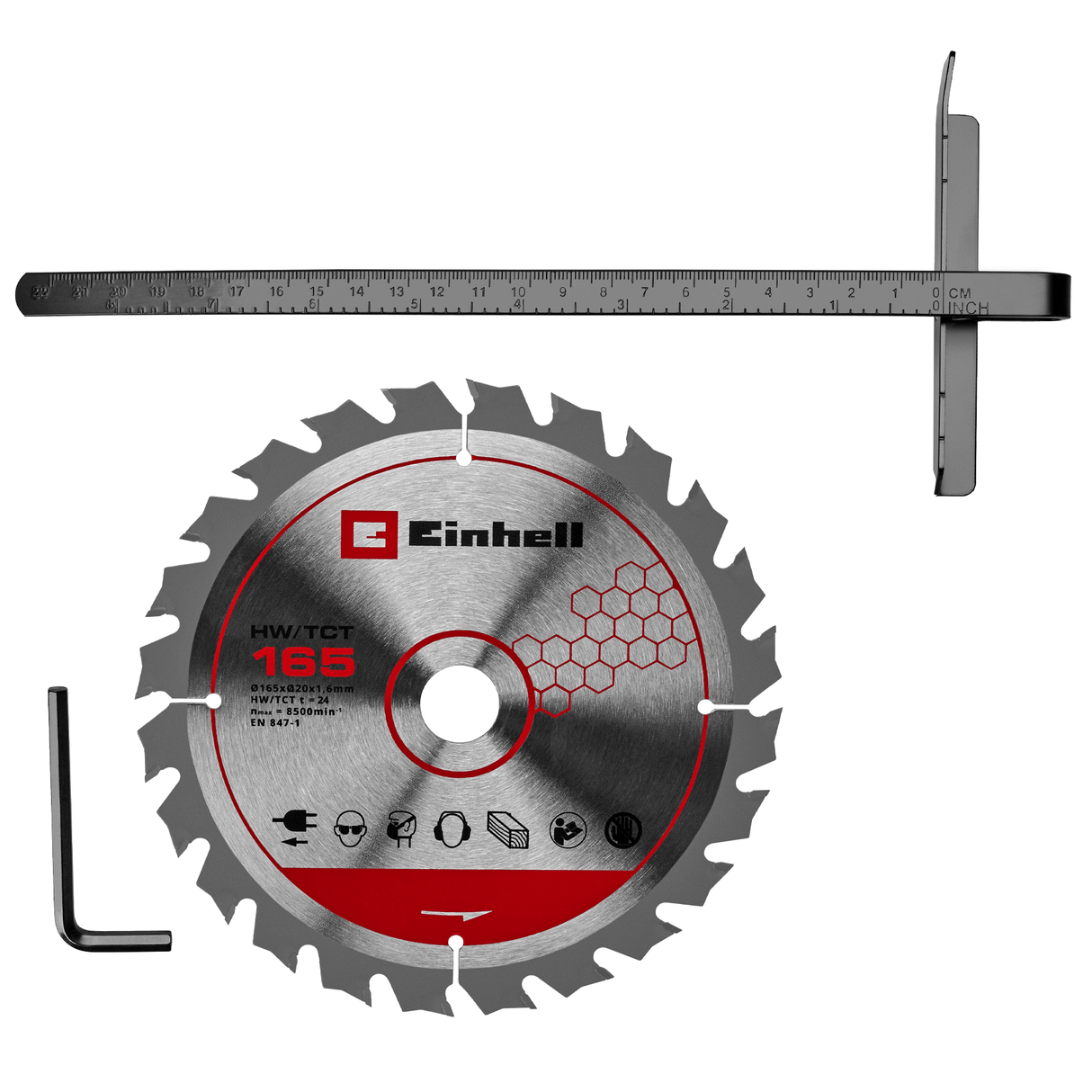 Circular de mana fara fir Einhell TE - CS 18/165 - 2 Li - Solo - Softgrip BricoMart - scule electrice si unelte profesionale - BricoMart