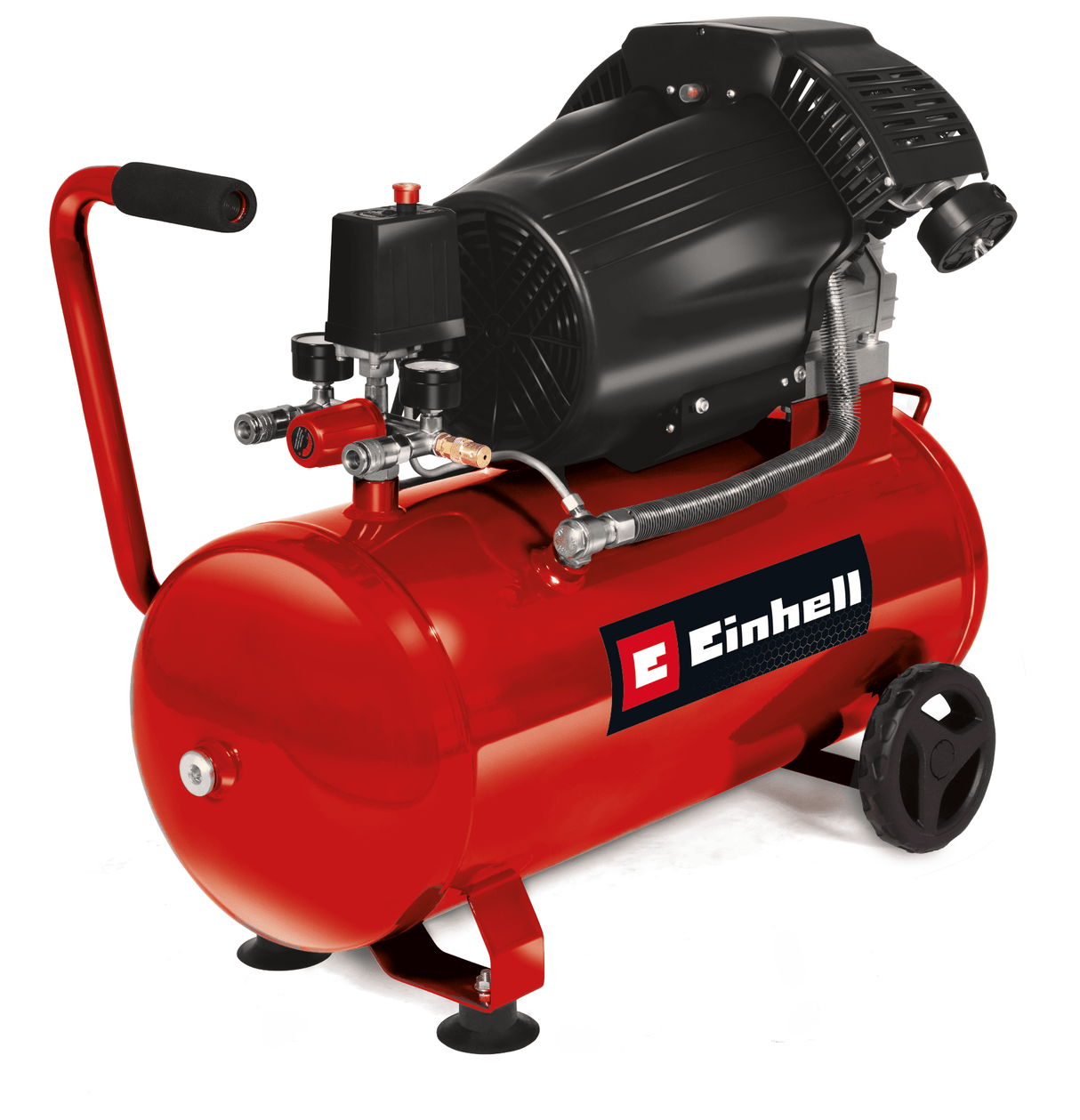 Compresor Einhell TC - AC 420/50/10 V, 2200 W, 2850 rpm, max. 10 bar, rezervor de 50 l, unitate compresor dubla, reductor de presiune, manometru, supapa de sens unic, supapa de siguranta Einhell - scule electrice si unelte profesionale - BricoMart