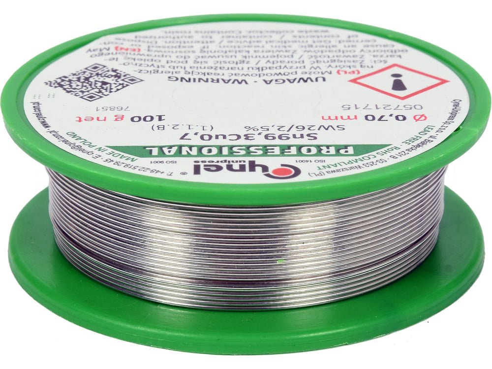 COSITOR FARA PLUMB, 0,7MM, 100G, SN99,3CU0,7 Toya 76851 Toya - scule electrice si unelte profesionale - BricoMart