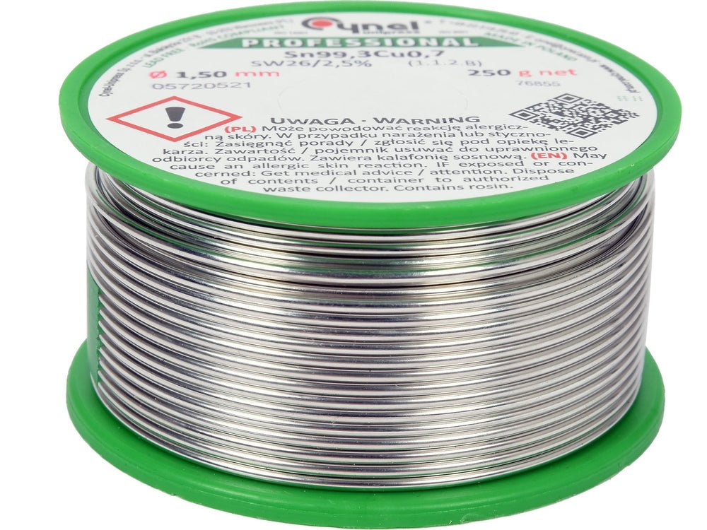 COSITOR FARA PLUMB, 1,5MM, 250G, SN99,3CU0,7 Toya 76855 Toya - scule electrice si unelte profesionale - BricoMart