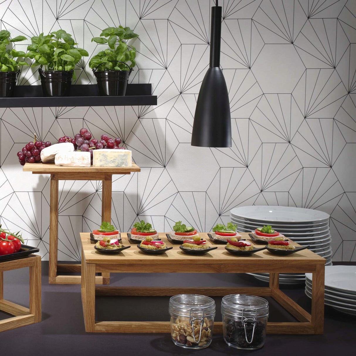Cutie de tacamuri Madeira Black 275x100x70 mm Fine Dine