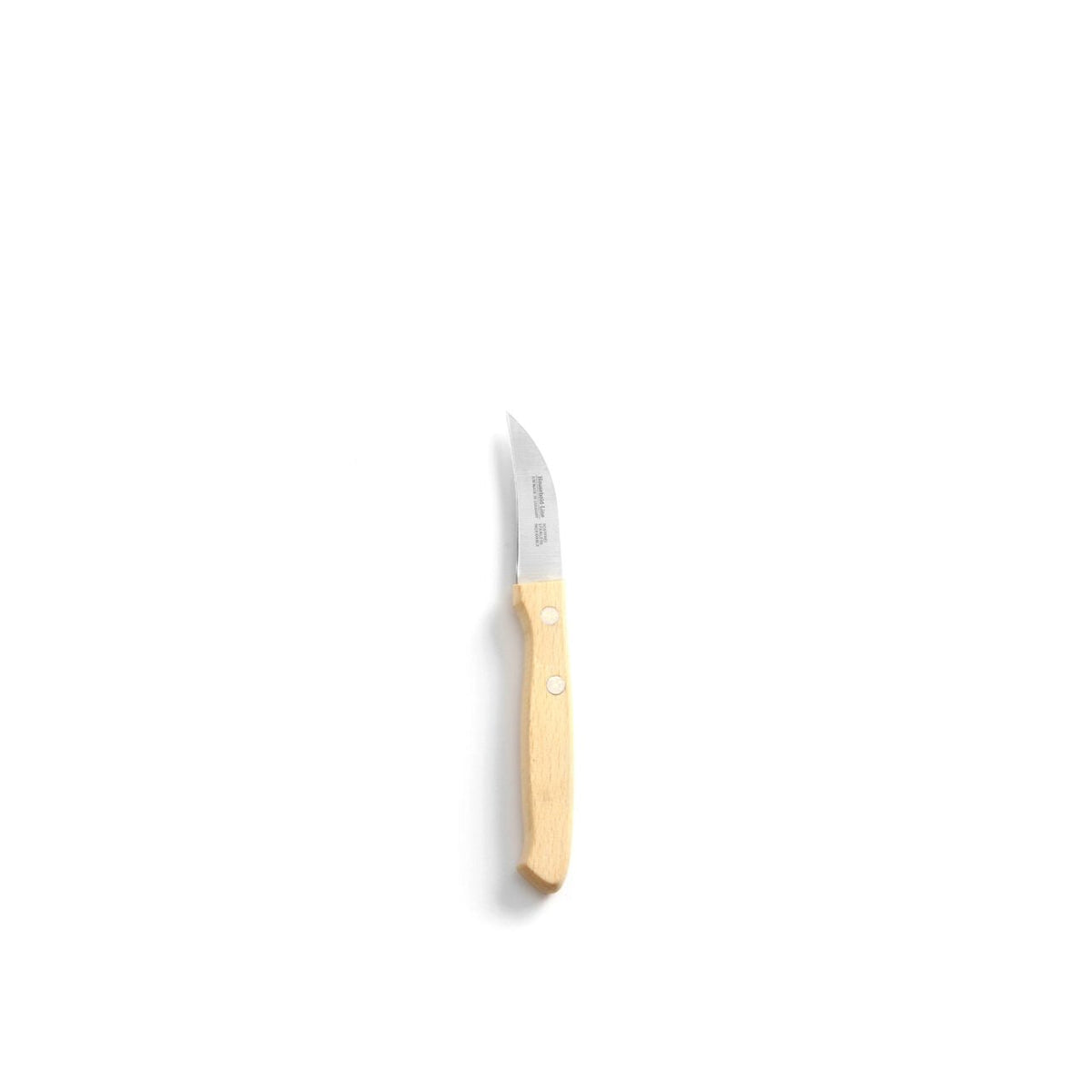 Cutit pentru decojire cu lama inox 6 cm si maner din lemn, lungime cutit 16.5 cm, Hendi