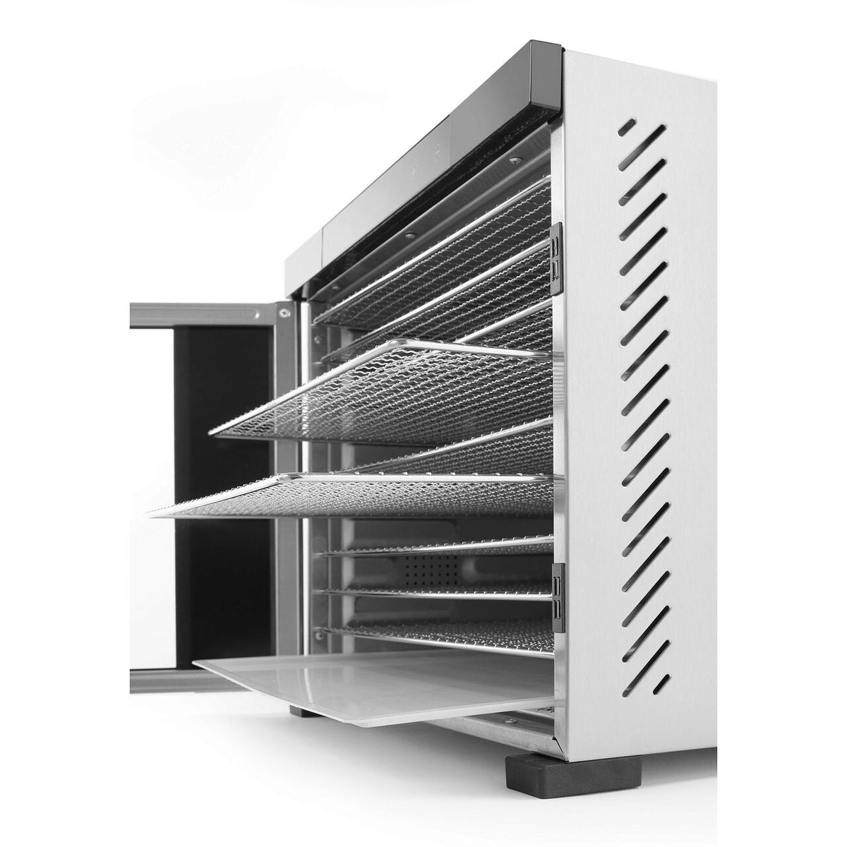 Deshidrator alimente Hendi Profi Line, 1000 W, 10 tavi, Temperatura reglabila 35-75?C, Gri