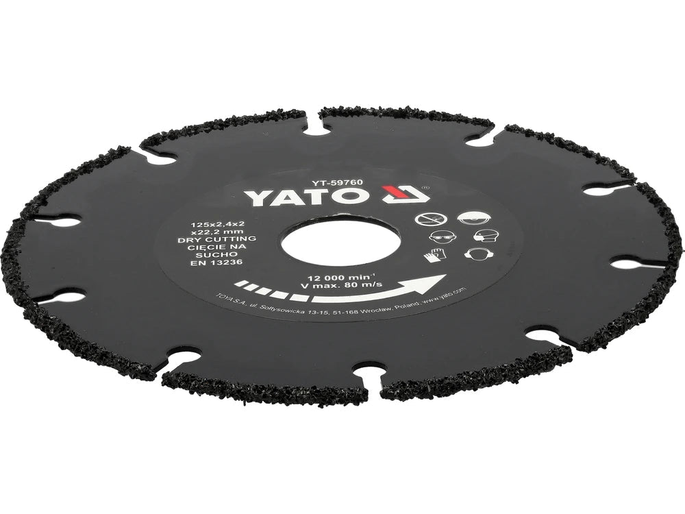 DISC PENTRU LEMN 125MM Yato YT - 59760 Yato - scule electrice si unelte profesionale - BricoMart