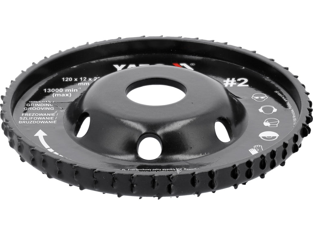 DISC RASPEL CUTTER 120X12MM NR2 Yato YT - 59183 Yato - scule electrice si unelte profesionale - BricoMart