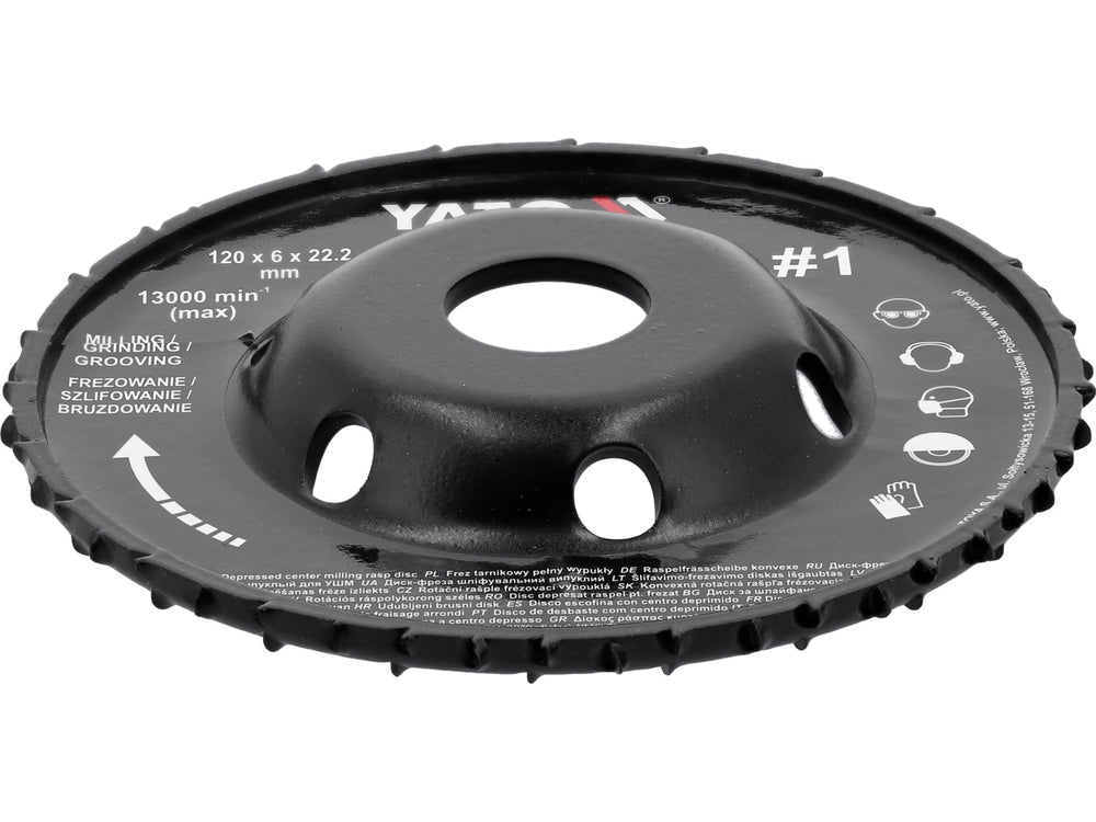 DISC RASPEL CUTTER 120X6MM NR1 Yato YT - 59180 Yato - scule electrice si unelte profesionale - BricoMart