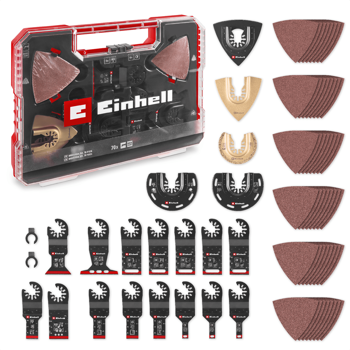 Einhell K - OMTACCES XXL - CASE Multitools 70pcs Einhell - scule electrice si unelte profesionale - BricoMart