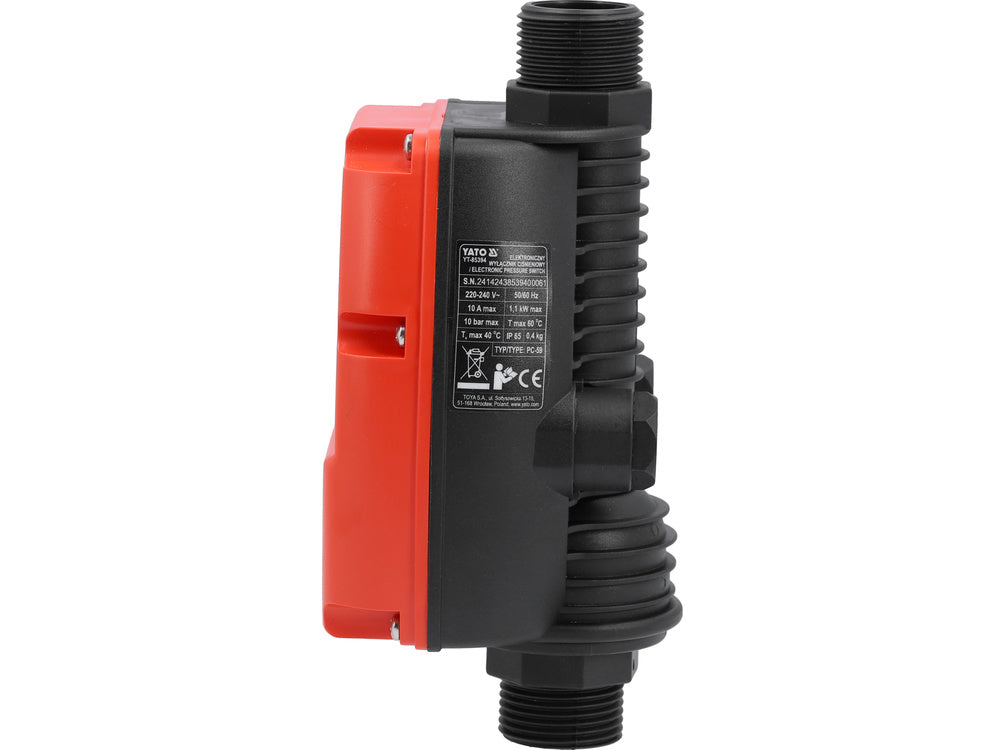 Comutator de presiune Presostat Yato YT-85394 , PC-59, 0-6 bar, 10 bar, 1100 W , IP65 , 1" (25,0 mm)
