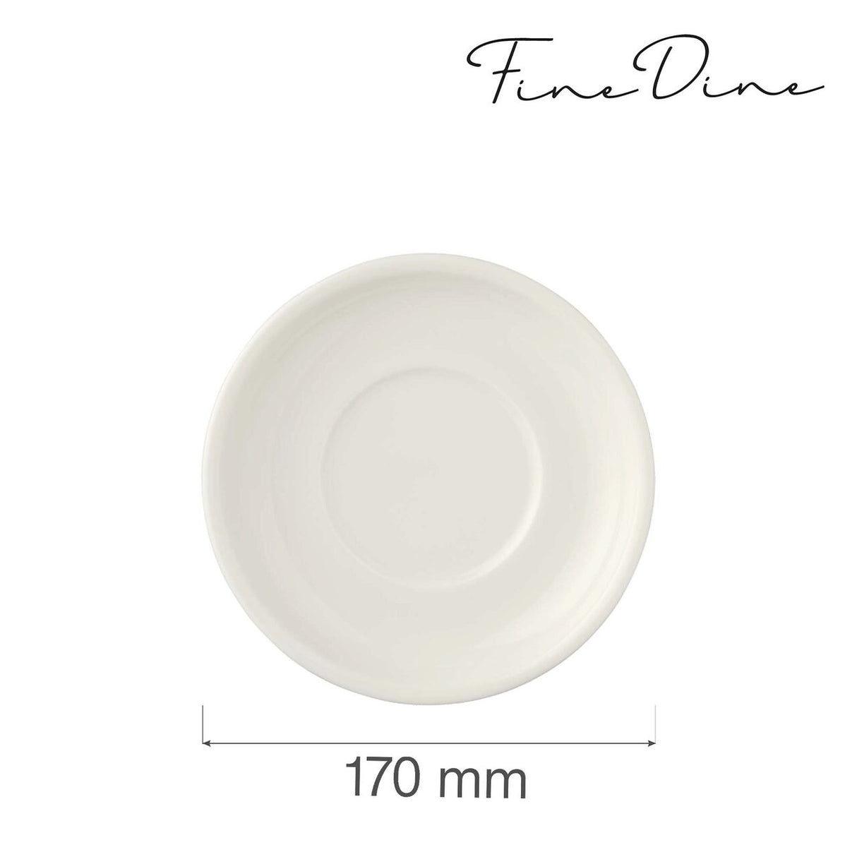 Farfurie pentru bol 770771, Fine Dine, Crema, 170 mm