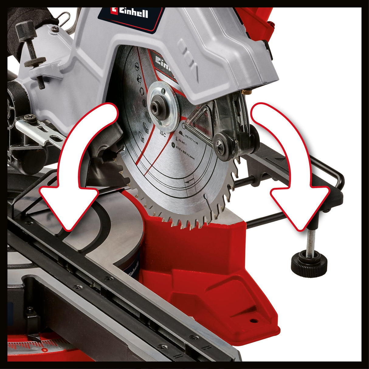 Fierastrau circular Einhell TE - SM 8 L Dual, 1800 W, lama de Fierastrau Ø 216 mm, latime de taiere 305 mm, adancime de taiere 65 mm, laser cu linie de taiere, inclinare a capului Fierastraului pe ambele parti Einhell - scule electrice si unelte profesionale - BricoMart