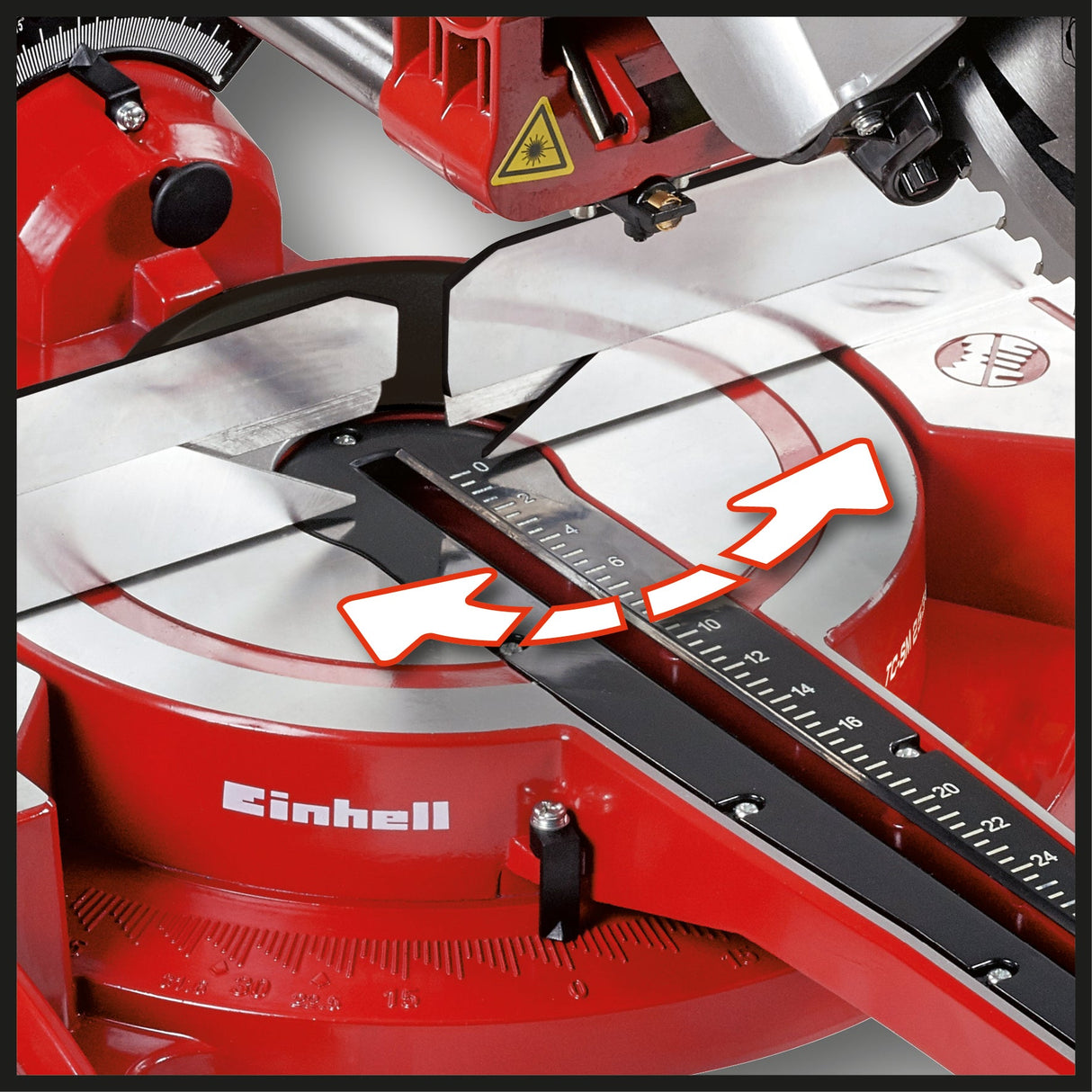 Fierastrau circular glisant Einhell TC - SM 2534 Dual, 2350 W, adancime/latime de taiere max. 75 mm x 340 mm, diametru lama ferastrau 250 mm, cap ferastrau rabatabil pe ambele parti, functie glisanta, laser Einhell - scule electrice si unelte profesionale - BricoMart