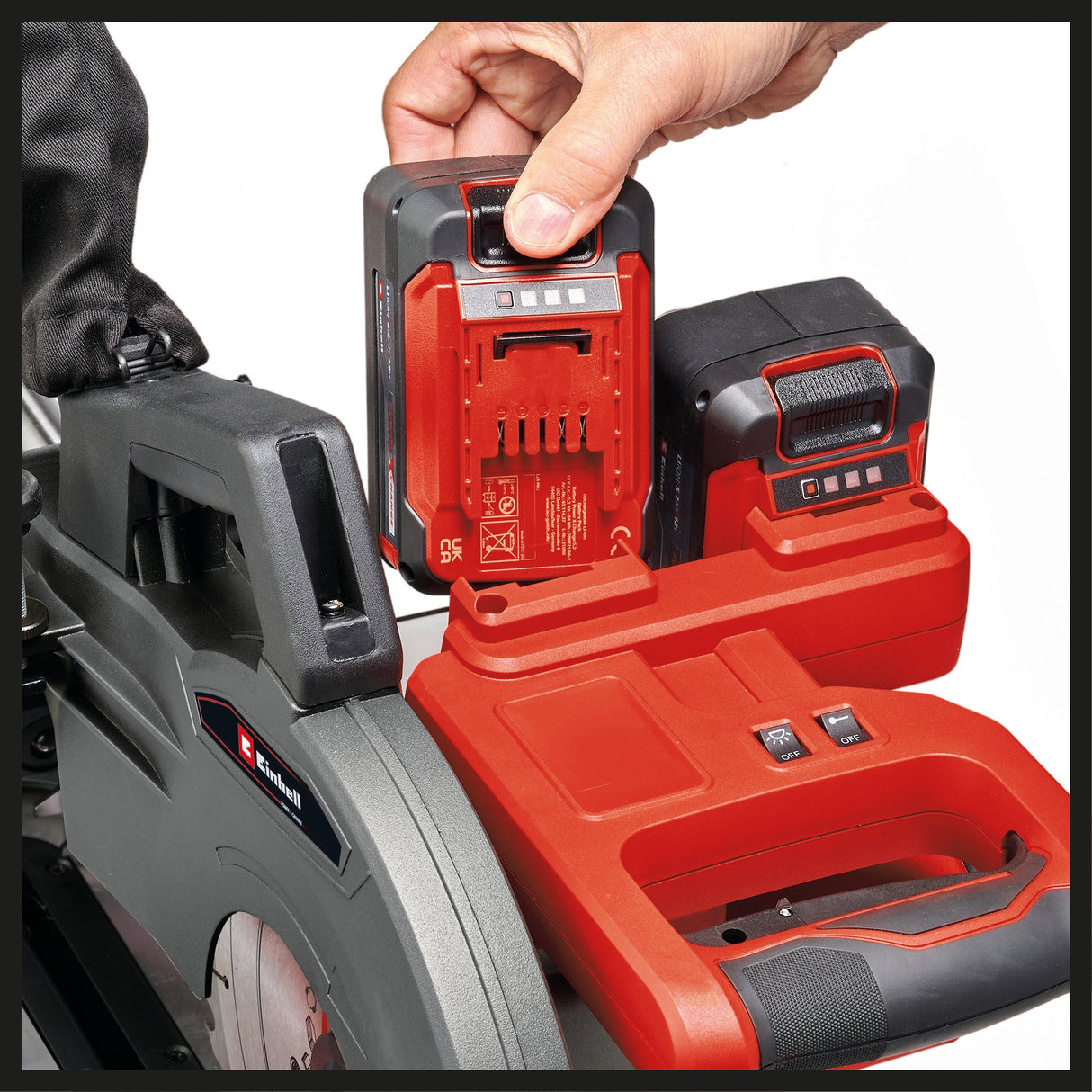 Fierastrau circular pe acumulatori Einhell TE - SM 36/10 L Li - Solo Power X - Change (36 V, lama de Fierastrau de 254 mm, 3800 rpm, functie de alunecare lina, laser cu linie de taiere, fara acumulator Einhell - scule electrice si unelte profesionale - BricoMart