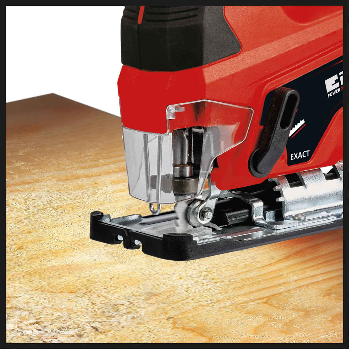 Fierastrau pendular pe acumulator Einhell TC - JS 18 Li Power X - Change, Li - Ion, 18V, inaltime cursa 20 mm, taieturi oblice max. 45°, functie cursa pendul, suport lama ferastrau fara unelte, include lama ferastrau, fara baterie si incarcator Einhell - scule electrice si unelte profesionale - BricoMart