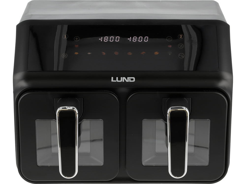 FRITEUZA AER CALD 2200W 4L+4L NEGRU Lund 67563 Lund - scule electrice si unelte profesionale - BricoMart
