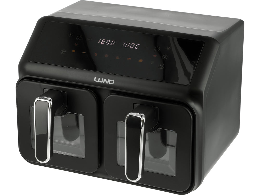 FRITEUZA AER CALD 2200W 4L+4L NEGRU Lund 67563 Lund - scule electrice si unelte profesionale - BricoMart