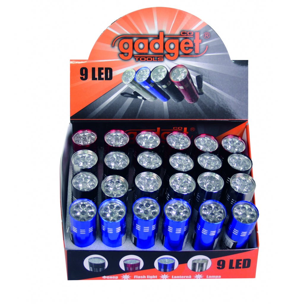 GADGET Lanterna cu 9 LED - uri GD Fabricata din aluminiu Gadget - scule electrice si unelte profesionale - BricoMart