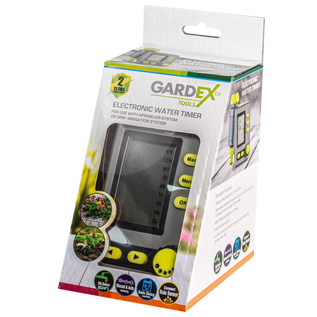 GARDEX Computer irigare LUXE GX Cronometrul electronic "GARDEX" este potrivit pentru utilizarea în sistemele de irigare pentru irigarea convențională și Gardex - scule electrice si unelte profesionale - BricoMart