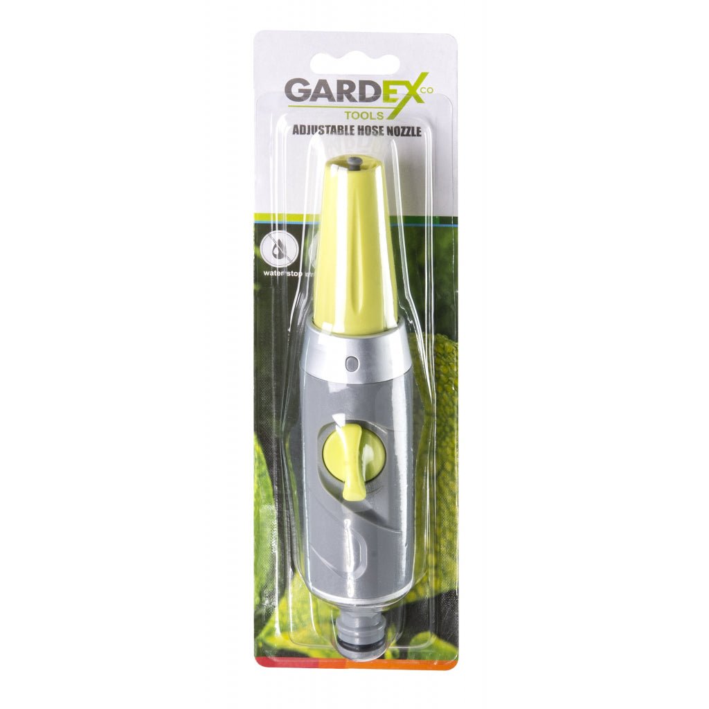 GARDEX Duza reglabila pentru furtun LUXE GX Duză reglabilă pentru conectare directă la toate dimensiunile de furtunuri de grădină prin conexiune rapidă Modelul este Gardex - scule electrice si unelte profesionale - BricoMart