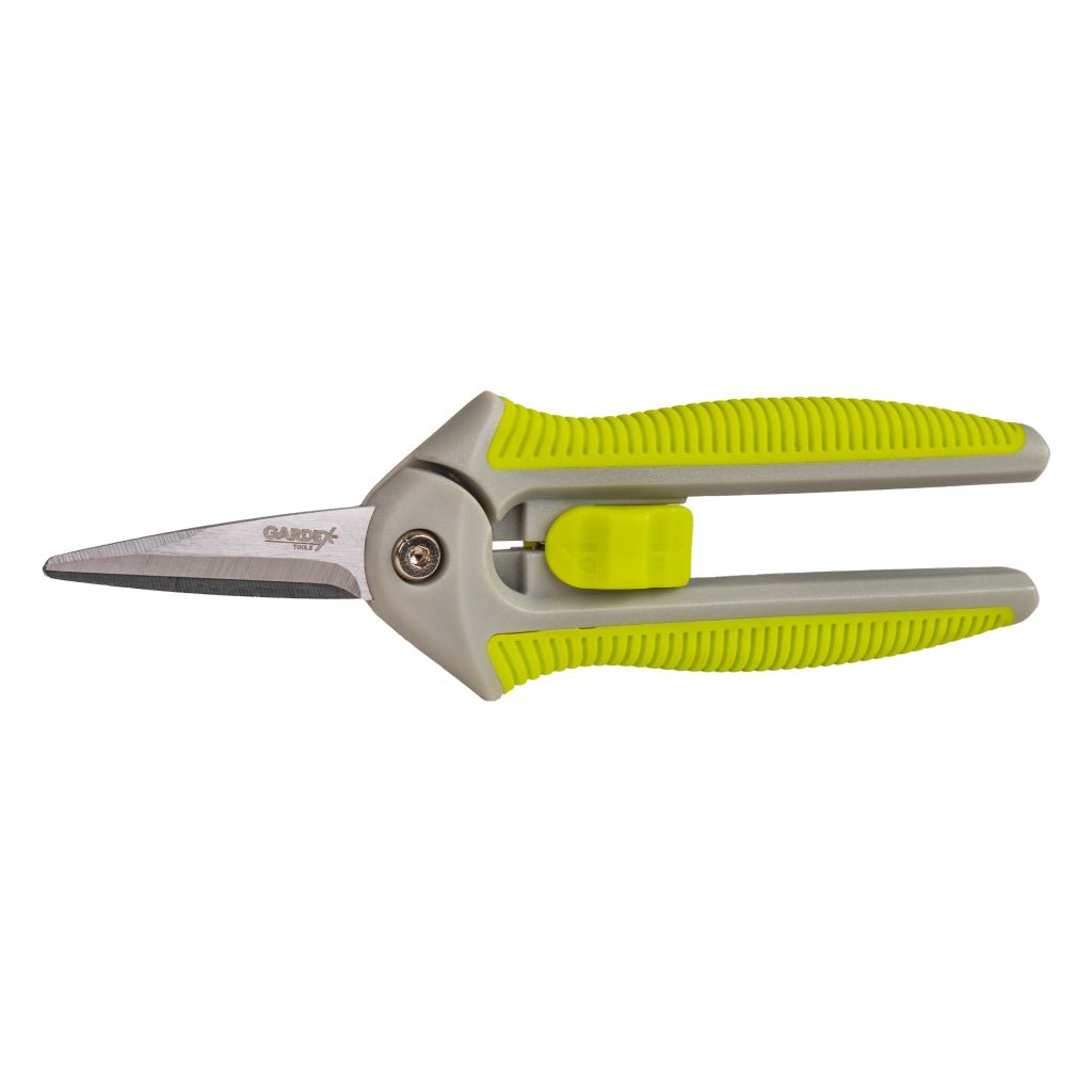 GARDEX Foarfeca de flori LUXE GX Lame din oțel inoxidabil Înveliș cauciucat pentru mâner Design compact Gardex - scule electrice si unelte profesionale - BricoMart