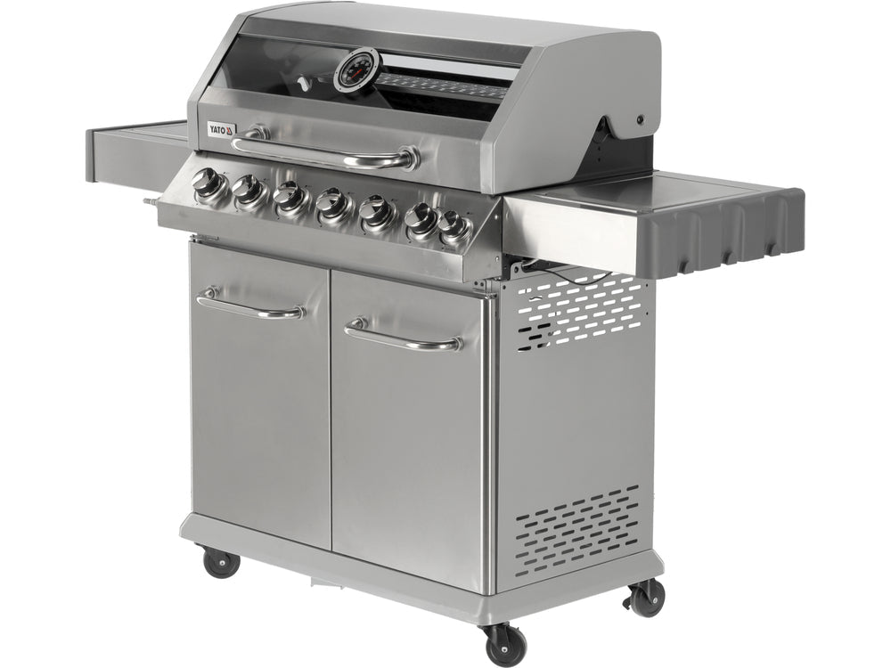 GRATAR PE GAZ ITAMI 6+1 ARZATOARE, 20.5KW, CAPAC CU GEAM Yato YG - 20016 - 82 x 41, 5 cm, 2,2 kW, 144 x 57 x 112cm Yato - scule electrice si unelte profesionale - BricoMart