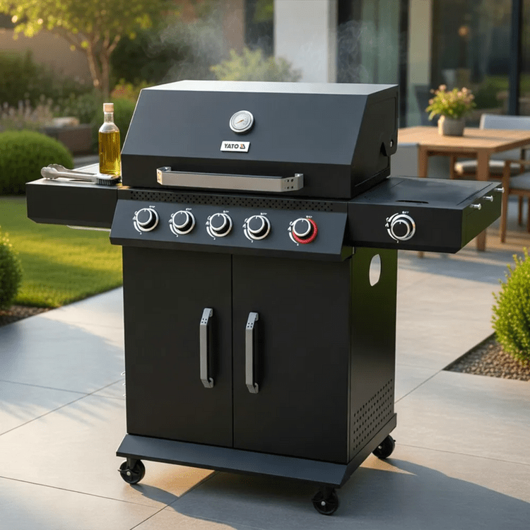 GRATAR PE GAZ YAO 5+1, 19KW, NEGRU Yato YG-20031 Yato - scule electrice si unelte profesionale - BricoMart