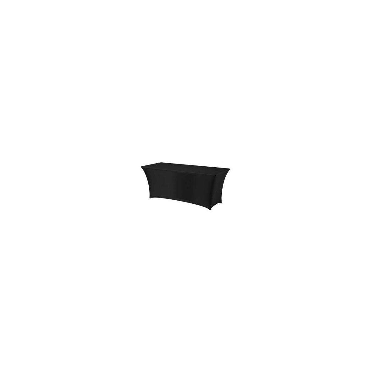 Husa Hendi, neagra pentru masa dreptunghiulara, 90% poliester 10% elastan, 1830x760x(H)730mm