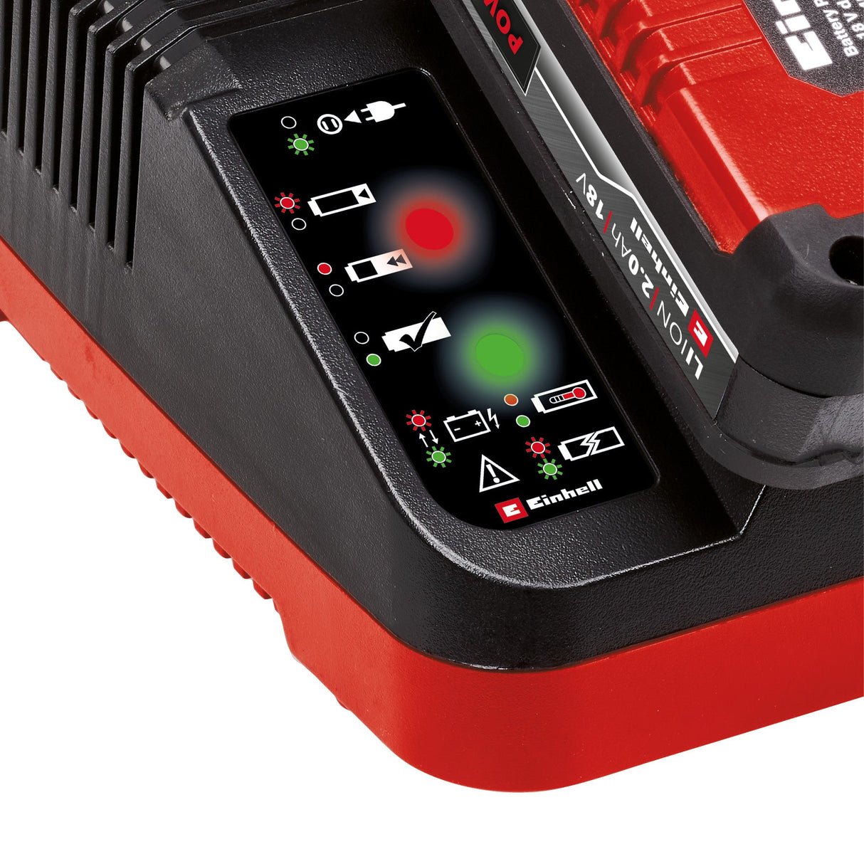 Incarcator acumulatori la priza auto original Einhell Power X - Car incarcator 3A Power X - Change, Li - Ion, 18V, mufa 12V, monitorizare permanenta a acumulatorului si gestionare inteligenta a incarcarii, afisaj LED de stare 7x Einhell - scule electrice si unelte profesionale - BricoMart