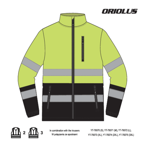 Jacheta polar reflectoriz. oriolus 2XL YATO YT-79392 - imagine 10