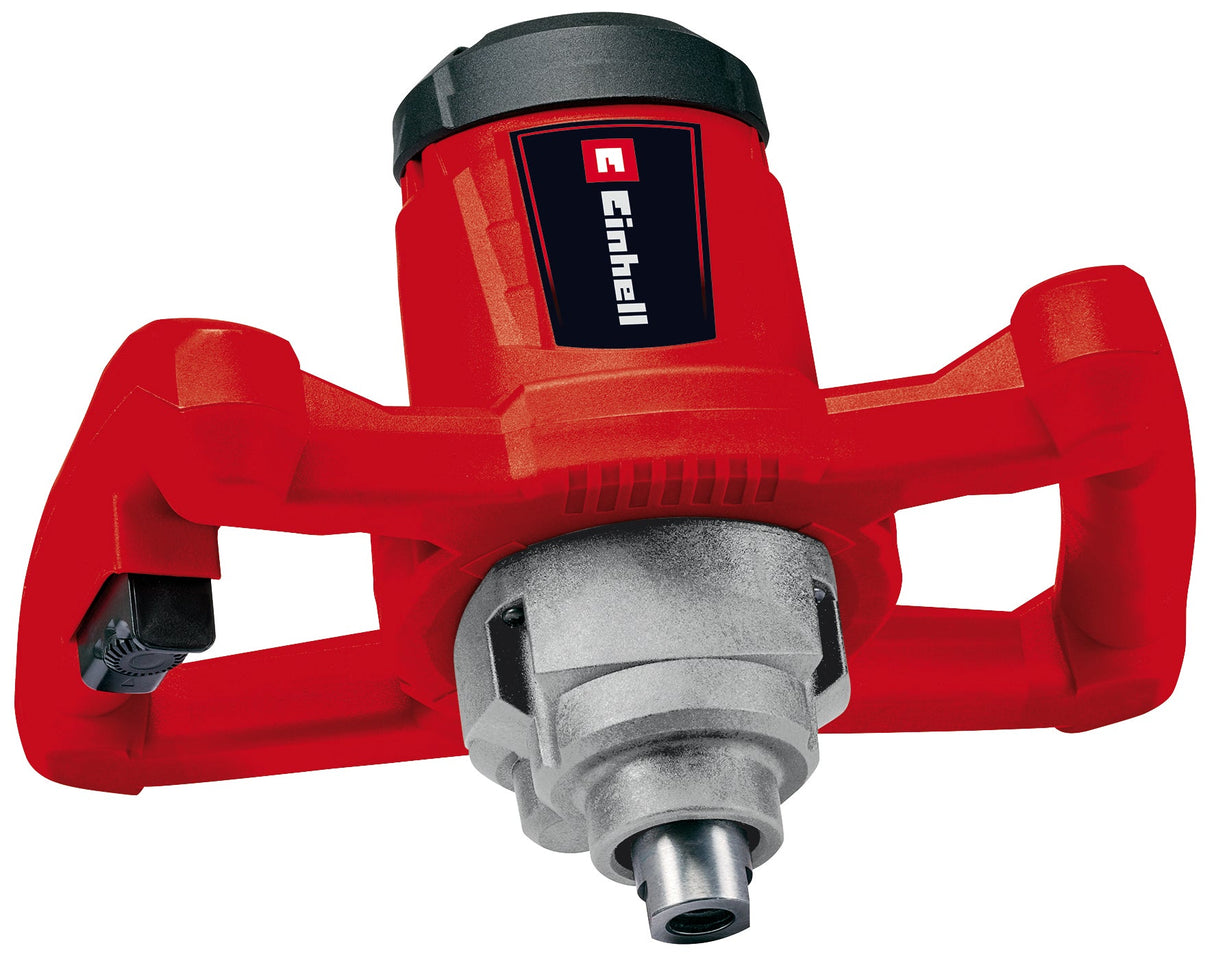 Malaxor/Mixer de vopsea si mortar Einhell TC - MX 1200 E, 1.200 W, 680 min - 1, aparat compact cu 1 viteza pentru amestecarea materialelor vascoase, electronica de control al vitezei, manere ergonomice, filet M14, inclusiv agitator pentru M Einhell - scule electrice si unelte profesionale - BricoMart