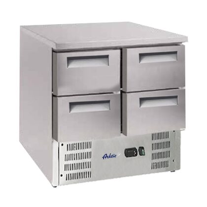 Masa frigorifica cu 4 sertare si unitate inferioara, Arktic 247L, 900x700x(H)850mm