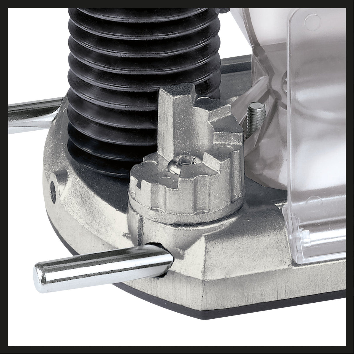 Masina de frezat Einhell TC - RO 1155 E, 1100 W, Ø 6 si 8 mm, control al vitezei, opritor paralel, adaptor pentru aspirarea prafului, inclusiv accesorii Einhell - scule electrice si unelte profesionale - BricoMart