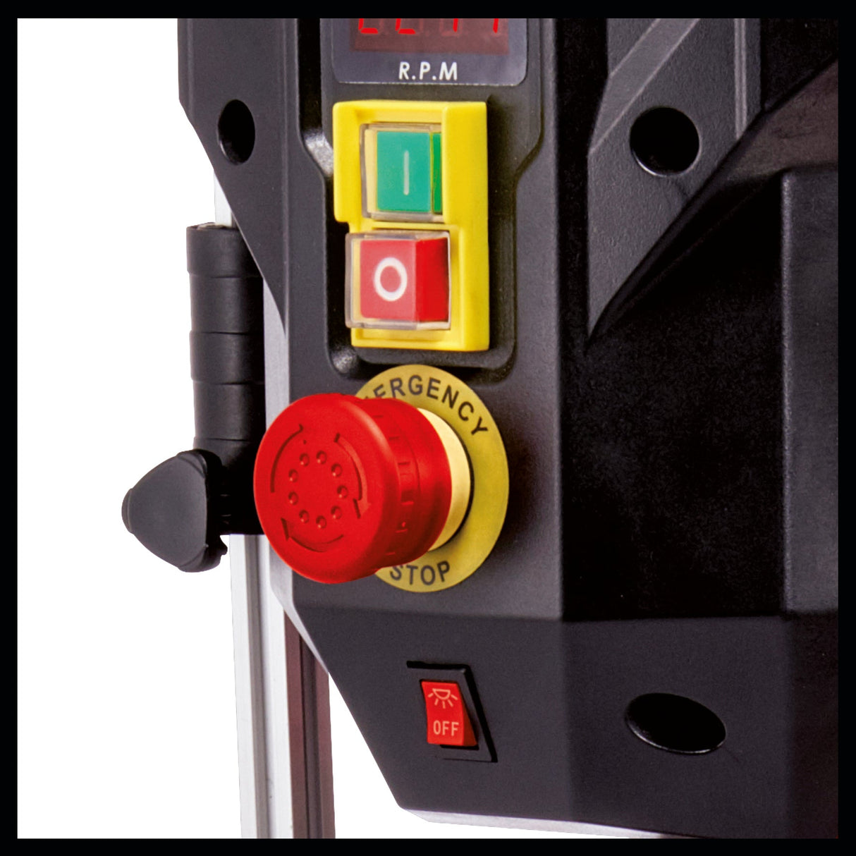 Masina de gaurit cu coloana Einhell TE - BD 750 E, 750 W, 450 - 2500 rpm, motor cu inductie, control infinit al vitezei, mandrina cu schimbare rapida pentru burghie de la 1 mm la 16 mm, mandrina MK2, opritor de adancime Einhell - scule electrice si unelte profesionale - BricoMart