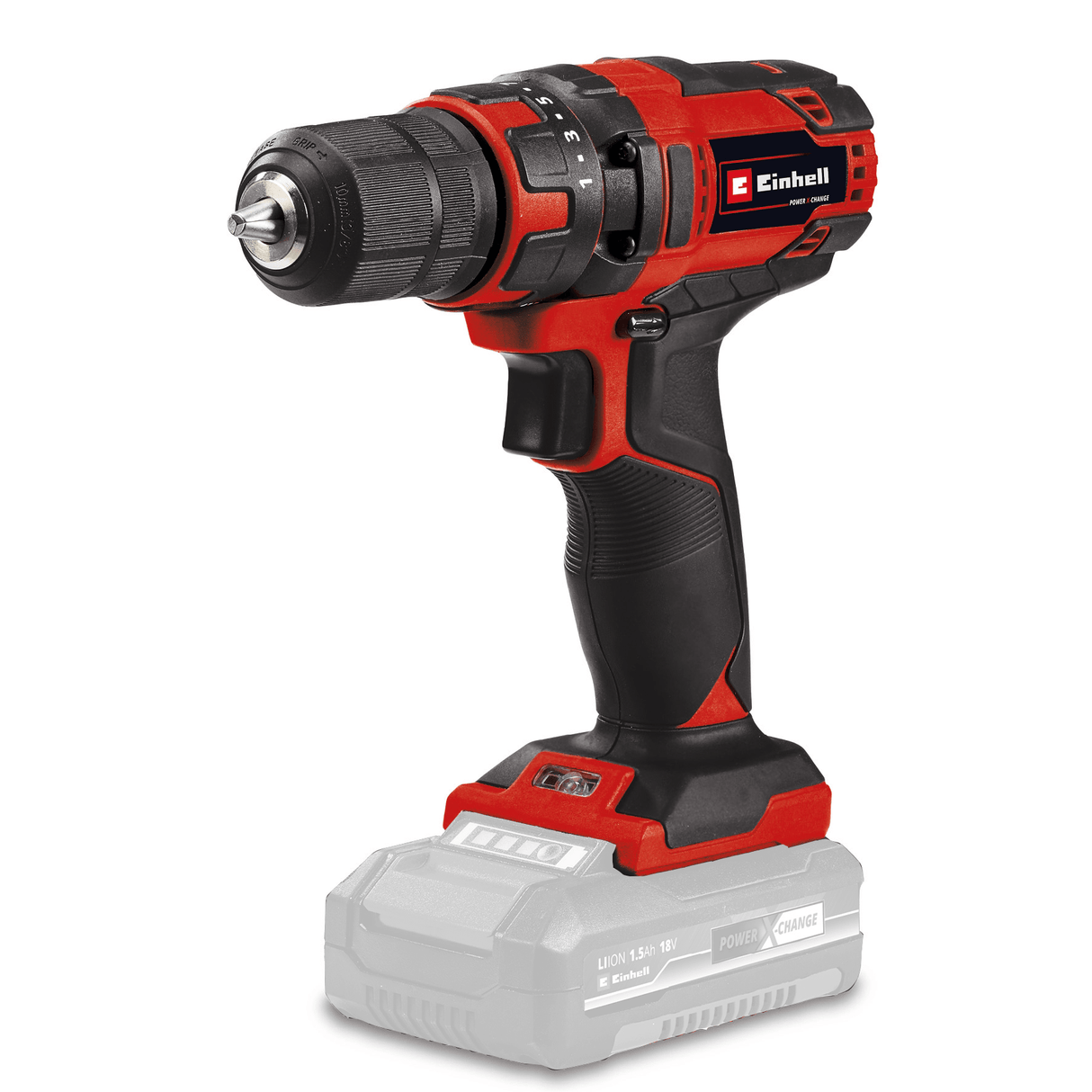 Masina de gaurit si insurubat (bormasina) pe acumulator Einhell TC - CD 18/35 Li - Solo Power X - Change, Li - Ion, 18 V, 550 rpm, 35 Nm, mandrina de 10 mm, fara baterie si incarcator Einhell - scule electrice si unelte profesionale - BricoMart