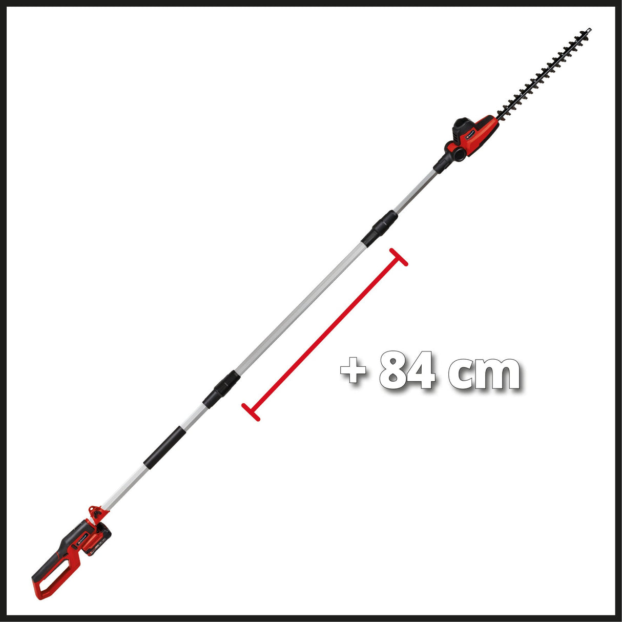 Masina de tuns gard viu telescopica pe acumulator Einhell GC - HH 18/45 Li T - Solo Power X - Change, litiu - ion, maner principal rotativ, angrenaje metalice, cap motor inclinabil in 7 directii, fara baterie si incarcator Einhell - scule electrice si unelte profesionale - BricoMart